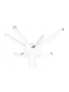 Álló ruhafogas, fehér színben, modern design, könnyen összeszerelhető, praktikus tárolás