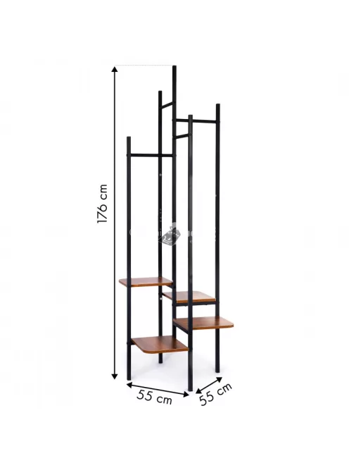 Akaszós polc, ruhásszekrény állvány, könyvespolc, szekrény
