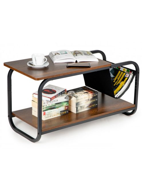 Két szintes modern loft kávézóasztal ModernHome - design, modern, loft, kávézó, asztal, 2 szint, otthon, bútor, stílus