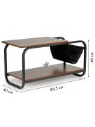 Két szintes modern loft kávézóasztal ModernHome - design, modern, loft, kávézó, asztal, 2 szint, otthon, bútor, stílus