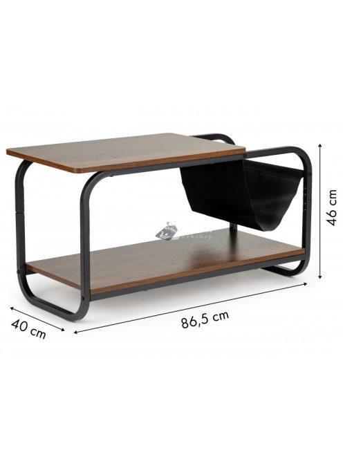 Két szintes modern loft kávézóasztal ModernHome - design, modern, loft, kávézó, asztal, 2 szint, otthon, bútor, stílus