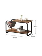 Két szintes modern loft kávézóasztal ModernHome - design, modern, loft, kávézó, asztal, 2 szint, otthon, bútor, stílus