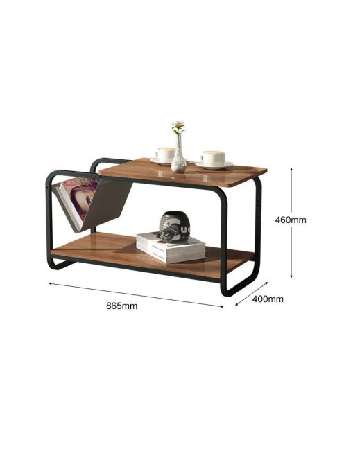 Két szintes modern loft kávézóasztal ModernHome - design, modern, loft, kávézó, asztal, 2 szint, otthon, bútor, stílus