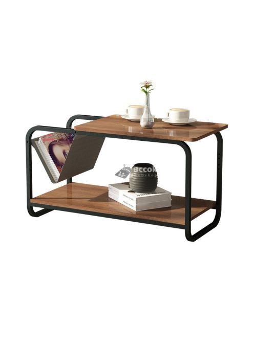 Két szintes modern loft kávézóasztal ModernHome - design, modern, loft, kávézó, asztal, 2 szint, otthon, bútor, stílus