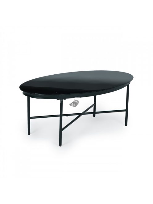 Rattan kerti bútor szett fém székekkel, pad és fekete asztal - kerti bútor, rattan bútor, kerti asztal, kerti szék