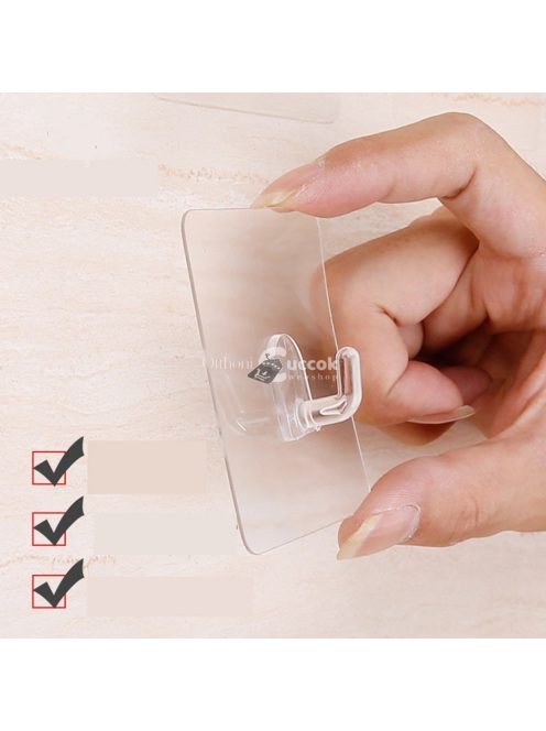 Szupererős tapadókorongos fali akasztó szett