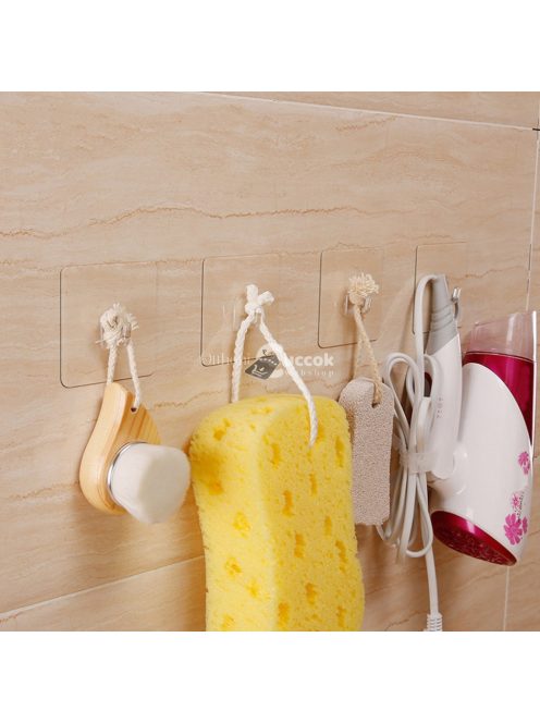 Szupererős tapadókorongos fali akasztó szett