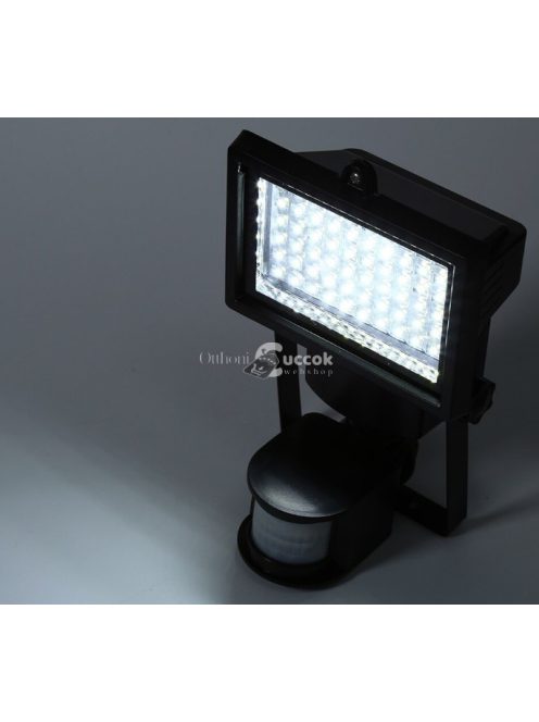 60 LED-es mozgásérzékelős, napelemes lámpa