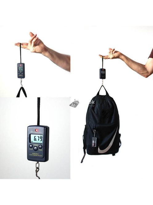 Digitális akasztós zsebmérleg halmérleg piaci mérleg bőröndmérleg 20g-40Kg