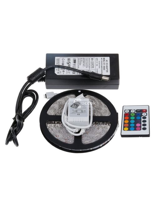 LED szalag, LED RGB szalag, LED csík távirányítóval (5 méter)