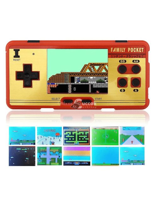 Retro hordozható konzol 638 játékkal