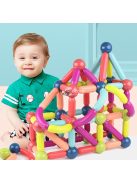 Nagy méretű mágneses építő játék gyerekeknek (36 darabos)