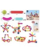 Nagy méretű mágneses építő játék gyerekeknek (36 darabos)