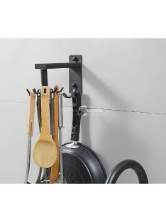 Falra szerelhető kampós konyhai rendszerező