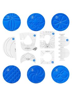 6 részes varró sablonkészlet