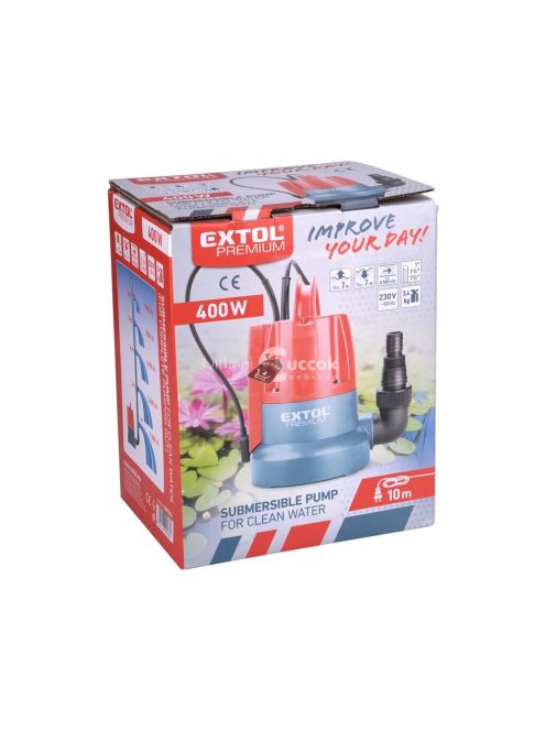 Extol Premium Búvárszivattyú tiszta vízhez szenzoros úszókapcsolóval
