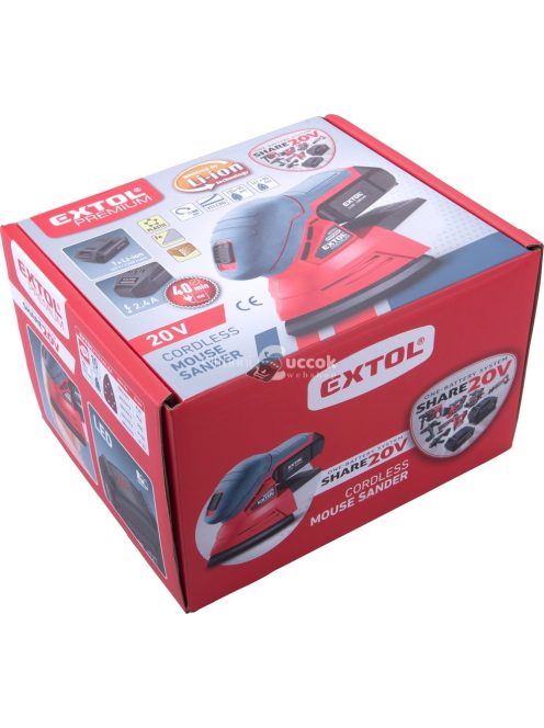 Extol Premium Akkus delta csiszoló