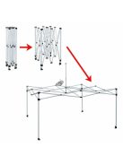 Összecsukható kerti pavilon, sörsátor 3x3m-es méretben