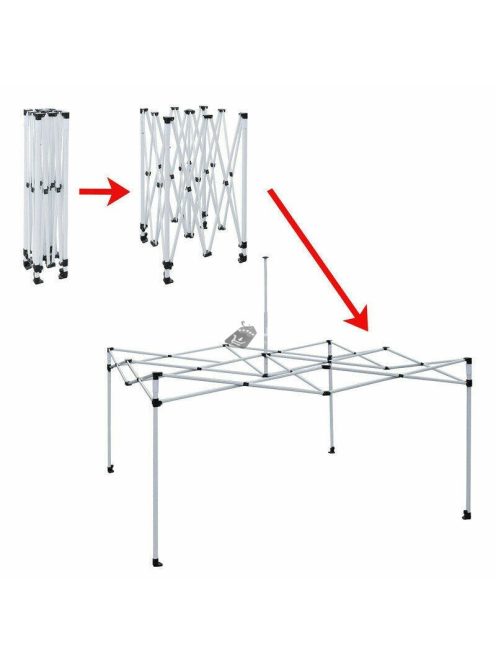 Összecsukható kerti pavilon, sörsátor 3x3m-es méretben