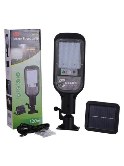 Mozgásérzékelős LED lámpa különálló napelemmel