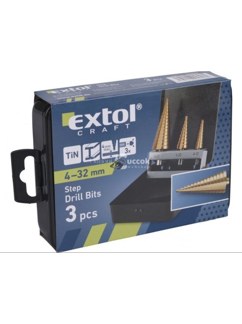 Lépcsős fémfúrókészlet