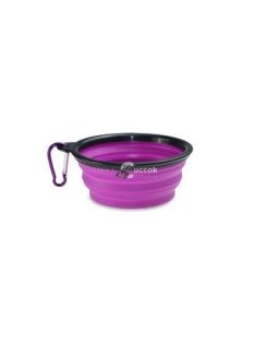 Latex hordozható etető és itató tál kutyáknak (350ML)