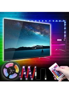   Univerzális USB LED szalag, TV háttérvilágítás, távirányítóval