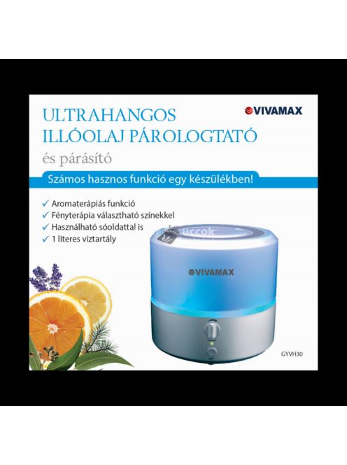 Vivamax Ultrahangos illóolaj párologtató és párásító