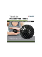 VivaMax Tüskés masszírozó labda 7,5 cm (fekete)