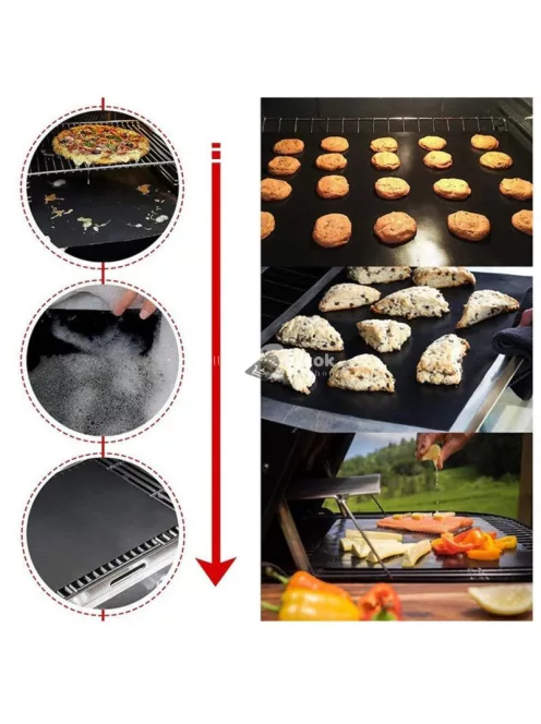 BBQ grill lap, tapadásmentes hőálló lap