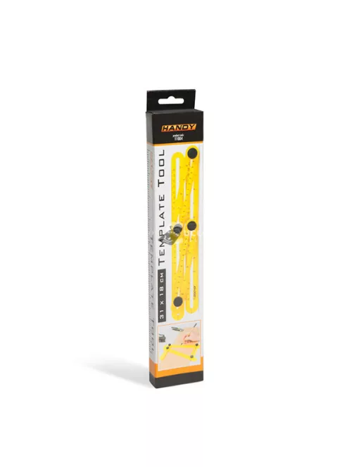 Handy műanyag négyoldalú vonalzó, szögmásoló