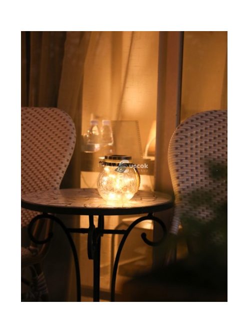 Függő, napelemes 30 LED-es kerti lámpa