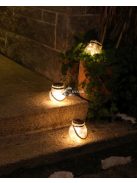 Függő, napelemes 30 LED-es kerti lámpa