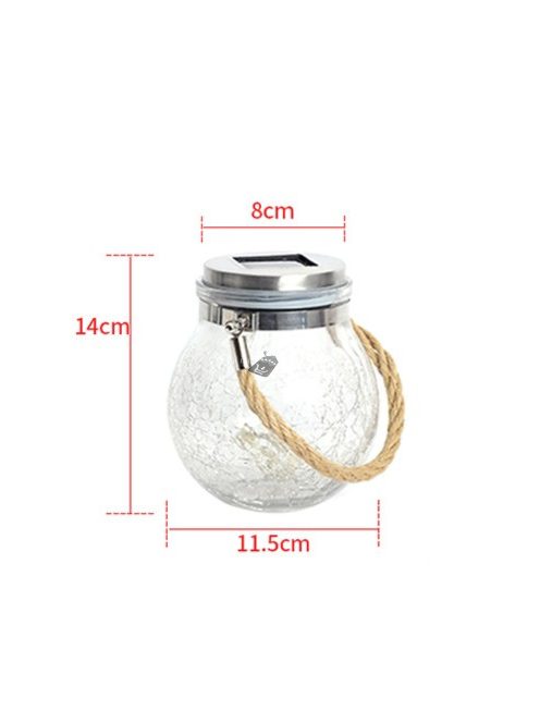 Függő, napelemes 30 LED-es kerti lámpa