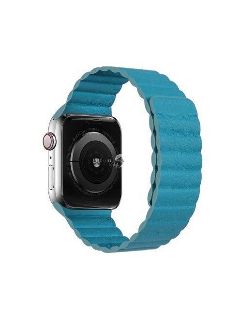 Apple Watch mágneses bőr szíj 38mm/40mm - Apple Watch mágneses bőr szíj 38mm/40mm kék