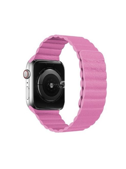 Apple Watch mágneses bőr szíj 38mm/40mm - Apple Watch mágneses bőr szíj 38mm/40mm rózsaszín