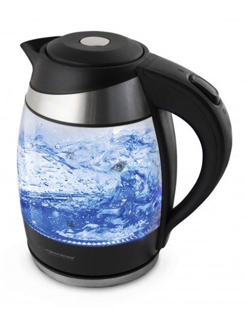 Üveg vízforraló LEd világítással Esperanza