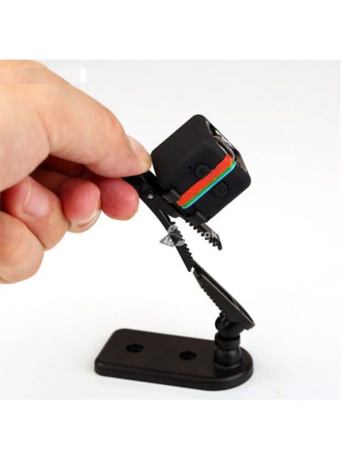 Mini HD kamera, csipesszel, tartóval, 720P, 1080P felbontás