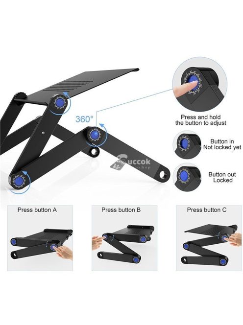 Univerzális laptoptartó, maximum 17 laptopokhoz