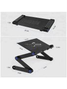 Univerzális laptoptartó, maximum 17 laptopokhoz