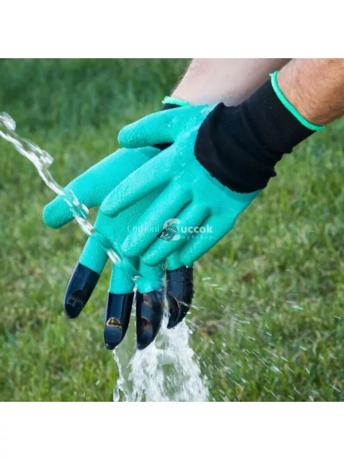 Strapabíró kerti ültetőkesztyű erősített ásókarmokkal