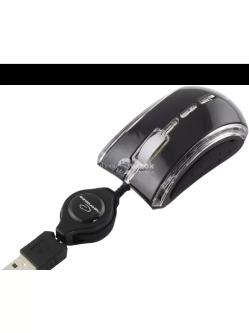 Esperanza Celaneo vezetékes 3D optikai egér USB behúzható kábellel