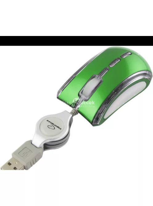 Esperanza Celaneo vezetékes 3D optikai egér USB behúzható kábellel