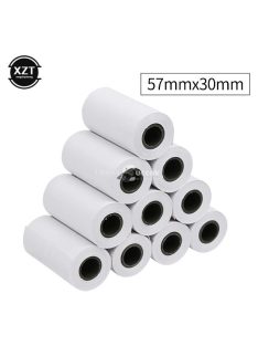 1 tekercs 57x30mm hőnyomtató papír, fotópapír