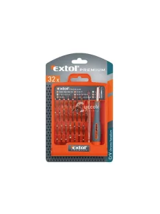 Extol Premium Csavarhúzó készlet C.V. bitekkel
