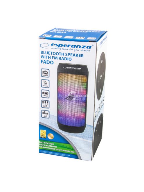 Esperanza Fado Bluetooth hangszóró LED fénnyel