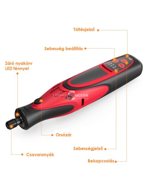 Akkumulátoros kézi csiszológép- Meterk