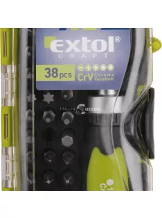 Extol Craft 38 darabos BIT csavarhúzó készlet
