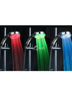 3 színben világító LED zuhanyfej