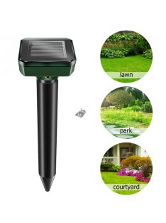   2 darabos napelemes ultrahangos vakond és kártevő riasztó készlet